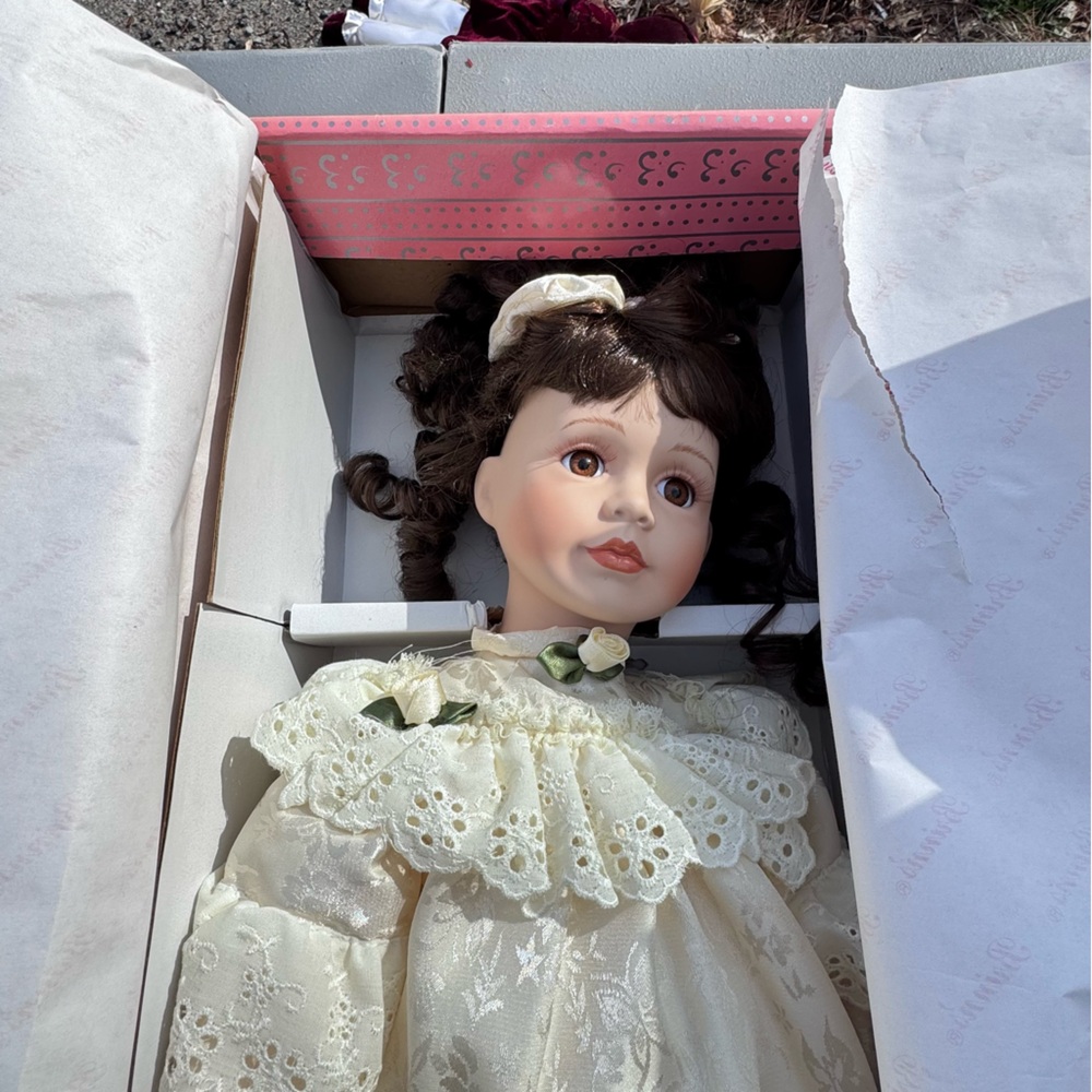 Brinn’s Cream and Brown Doll with Elegant Accessories